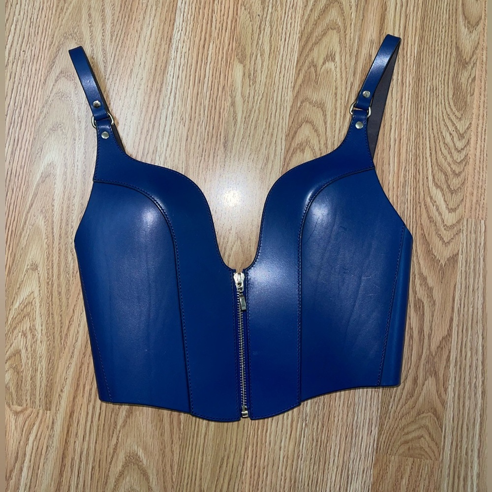 Handmade Leather Corset Vest Top